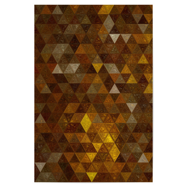 Poster 30x20 cm "Mosaic gold brown yellow" artboxONE - Abstrakt