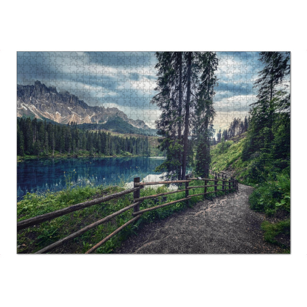 Puzzle Ravensburger "Evening In Carezza" artboxONE - Natur,Reise,Reise / Länder,Für Mama