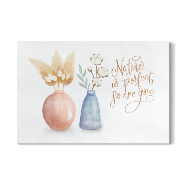 Galerie-Print "You are perfect as nature is" 30x20 cm artboxONE