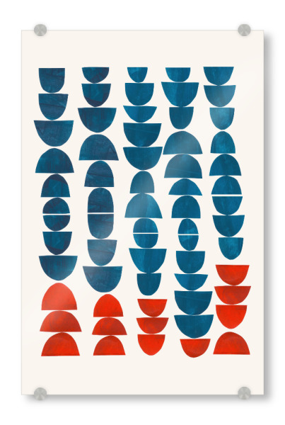 Acrylglasbild "Ejaaz Haniff - Teal Jewels" artboxONE - Abstrakt,Geometrie