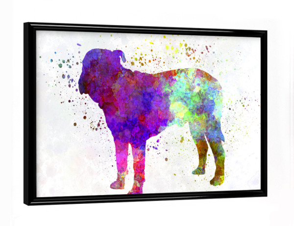 Poster mit schwarzem Rahmen "Majorca Mastiff dog" artboxONE - Tiere,Abstrakt