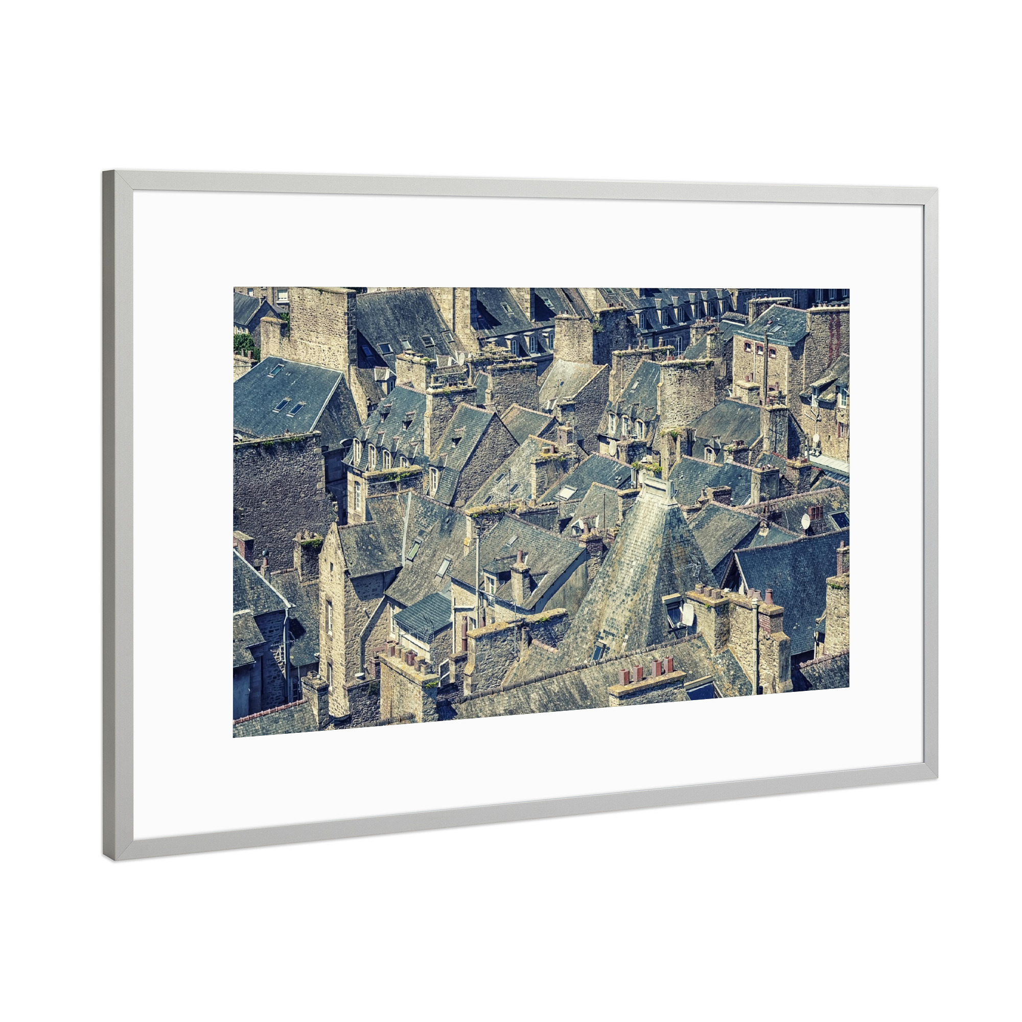 Poster mit Rahmen Silber "Dinan" artboxONE - Städte,Reise,Architektur,Reise / Länder,Städte / Weitere