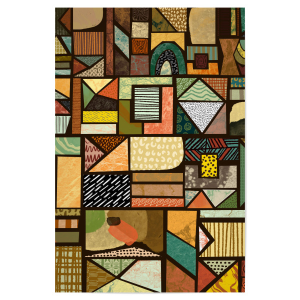 Poster 30x20 cm "Kenya Art Design" artboxONE - Geometrie,Reise / Afrika