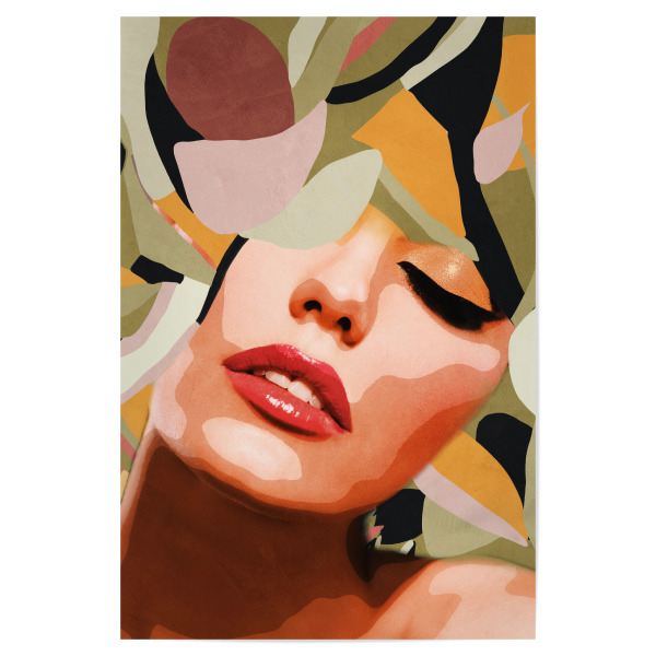 Poster 30x20 cm "Abstract Woman" artboxONE - Abstrakt,Menschen,Geometrie