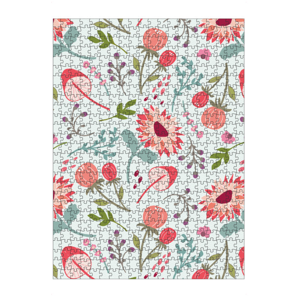 artboxONE Puzzle "Herbstblumen, Beeren und Pilze" artboxONE - Floral