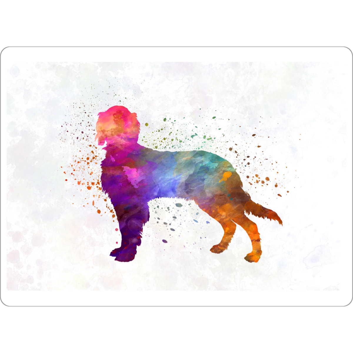 Tischset "Picardy Spaniel" artboxONE - Tiere,Abstrakt - Dog,Dogs,Pet,Animal,Mammal,Watercolor,Dog poster,Illustration,Abstract,Hund,Tier - Bild dog