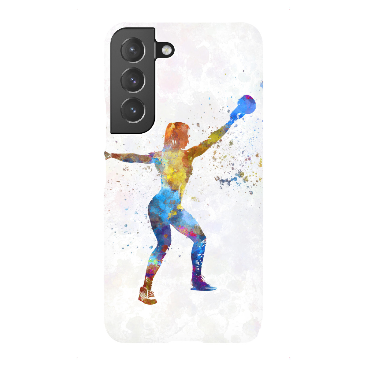 Samsung Galaxy "Practicing fitness in watercolor-d" Premium-Case Handyhülle artboxONE
