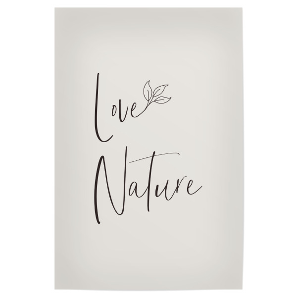 Poster 30x20 cm "Naturliebe" artboxONE - Typografie,Natur