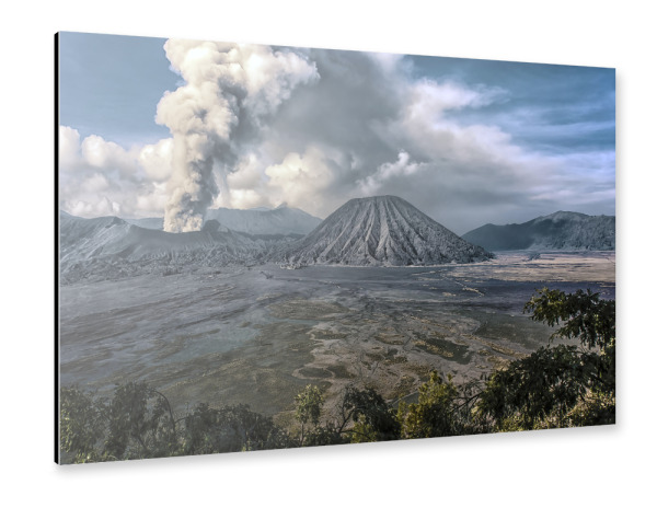 Alu-Dibond "Eruption in Java" 30x20 cm artboxONE