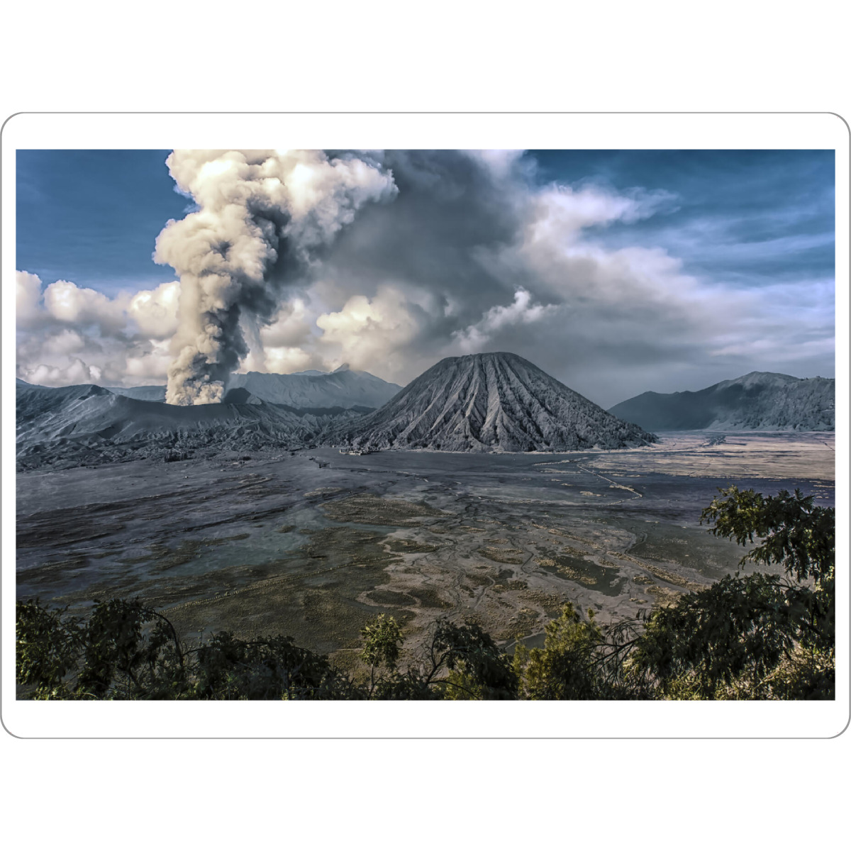 Tischset "Eruption in Java" artboxONE - Natur,Reise,Für Kinder,Reise / Länder,Für Papa