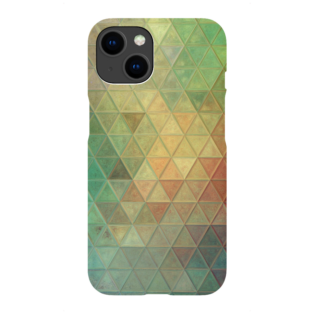 "Mosaic yellow green blue"für iPhone - Premium-Case Handyhülle artboxONE