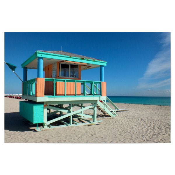 Poster "Lifeguard Miami Beach" artboxONE - Reise,Reise / Strand und Meer,Reise / Länder