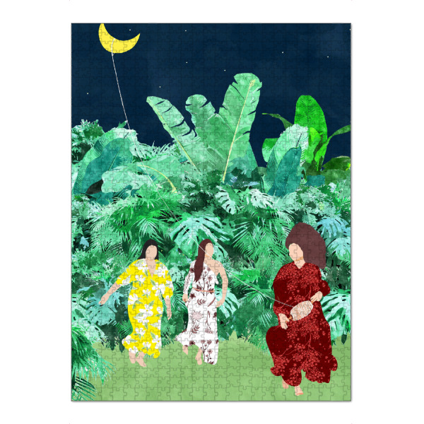 Puzzle Ravensburger "The Moon Kite" artboxONE - Menschen