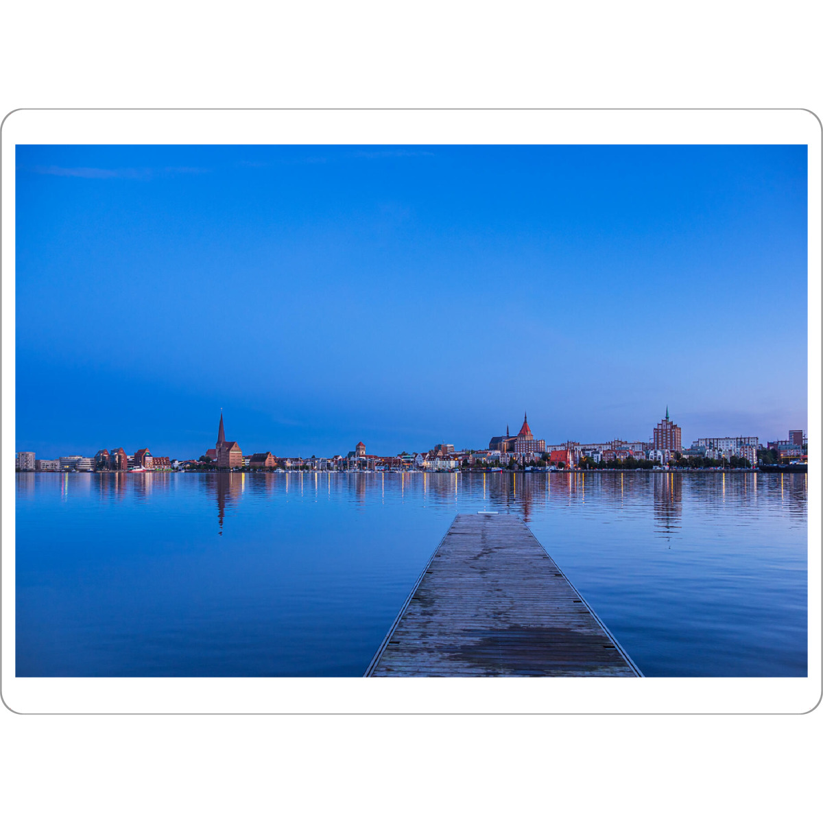 Tischset "Steg, Warnow, Blaue Stunde" artboxONE - Natur,Reise,Architektur,Städte / Weitere