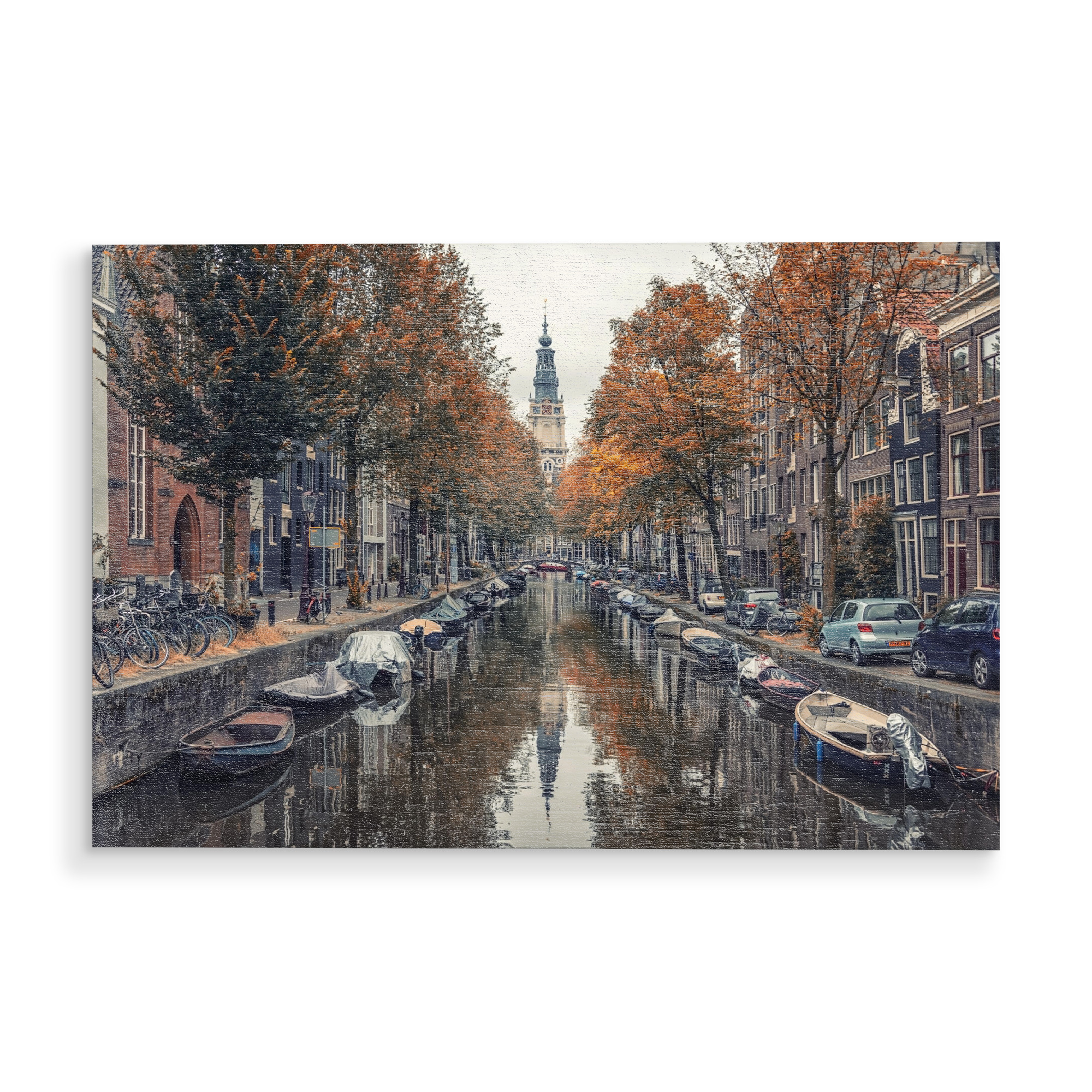Holzbild "Autumn In Amsterdam" artboxONE - Städte,Reise,Architektur,Reise / Länder,Städte / Amsterdam