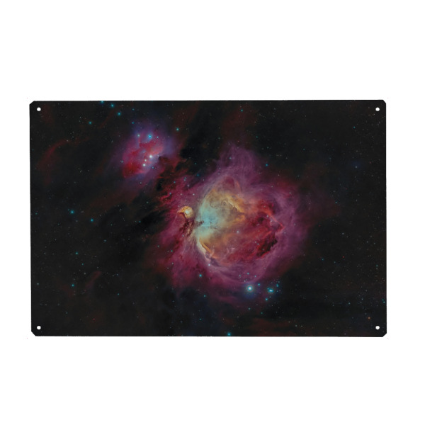 Metall Poster "Orionn-Emissionsnebel" artboxONE - Galaxy - Universum,Astro,Astrofotografie,Nebel,Sterne,Weltall,Weltraum,Deepsky - Blechschild
