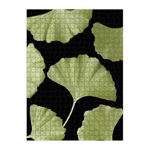 artboxONE Puzzle "Ginkgo Blätter Grün" artboxONE - Natur,Floral,Abstrakt