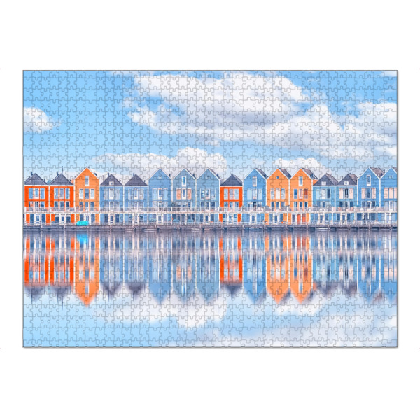 Puzzle Ravensburger "The colors of Houten" artboxONE - Städte,Reise,Architektur,Reise / Länder,Städte / Weitere