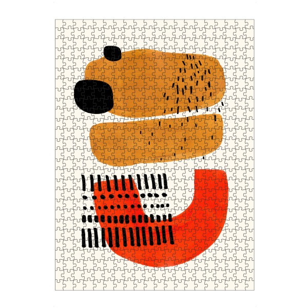 Puzzle Ravensburger "Ejaaz Haniff - Mid Century Smile" artboxONE - Abstrakt,Geometrie