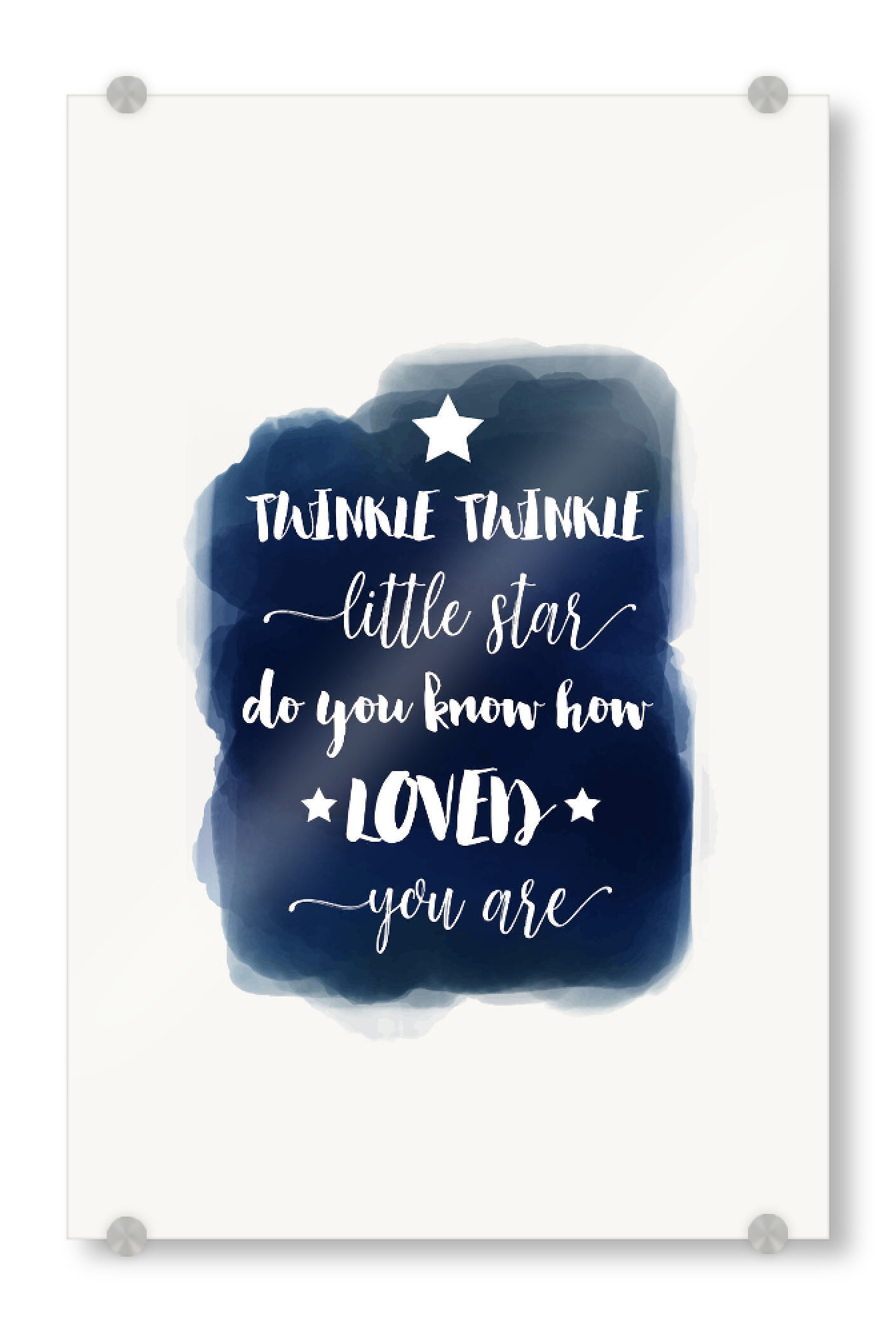 Acrylglasbild "Twinkle Twinkle Little Star" artboxONE - Für Kinder,Menschen,Liebe