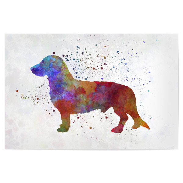 Poster "Westphalian Dachsbracke dog" artboxONE - Tiere,Abstrakt - Dog,Dogs,Pet,Animal,Mammal,Watercolor,Dog poster,Illustration,Abstract