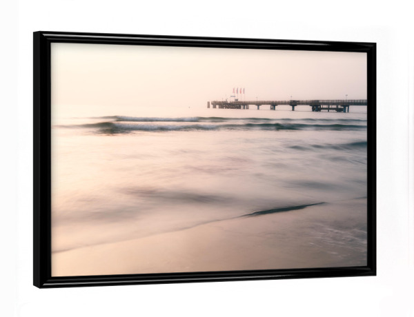 Poster mit schwarzem Rahmen "Morning has broken" artboxONE - Natur,Reise,Reise / Strand und Meer