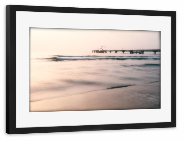 Poster mit Rahmen schwarz "Morning has broken" artboxONE - Natur,Reise,Reise / Strand und Meer