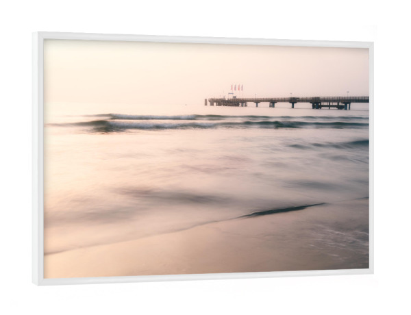 Poster mit weißem Rahmen "Morning has broken" artboxONE - Natur,Reise,Reise / Strand und Meer