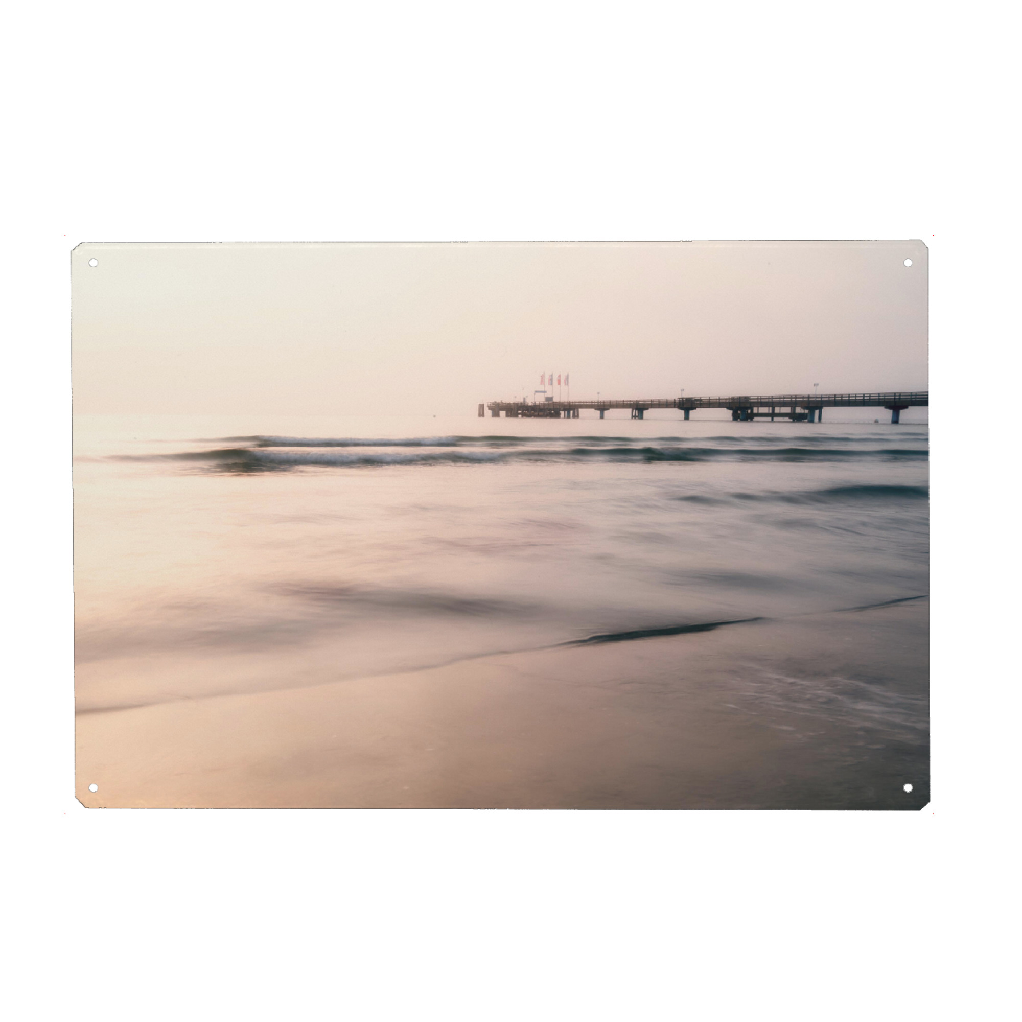 Metall Poster "Morning has broken" artboxONE - Natur,Reise,Reise / Strand und Meer
