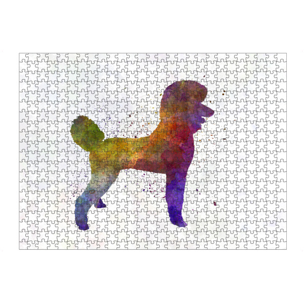 artboxONE Puzzle "Poodle in watercolor" artboxONE - Tiere,Abstrakt - Dog,Dogs,Pet,Animal,Mammal,Watercolor,Dog poster,Illustration,Abstract,Hund