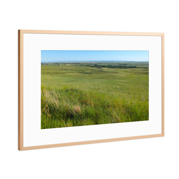 Poster mit Rahmen Kupfer "Prärielandschaft" artboxONE - Natur,Reise,Reise / Länder