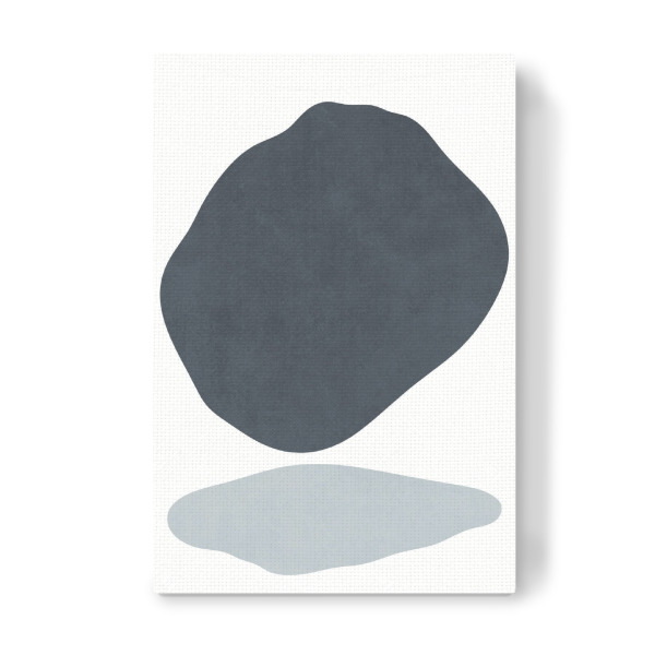 Leinwandbild "Einfache blaue Baumform" artboxONE - Abstrakt,Geometrie