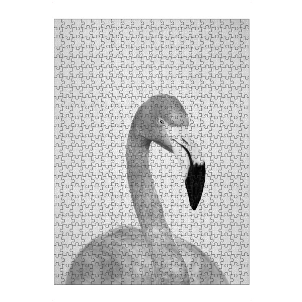 artboxONE Puzzle "Flamingo - Black & White" artboxONE - Natur,Reise,Tiere