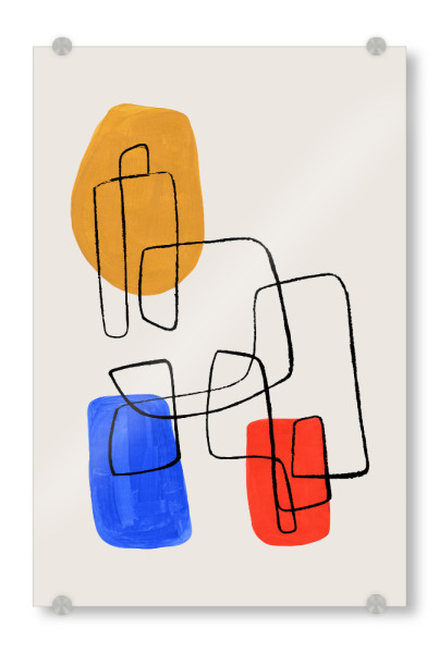Acrylglasbild "Ejaaz Haniff - Primary Circuit" artboxONE - Abstrakt,Geometrie