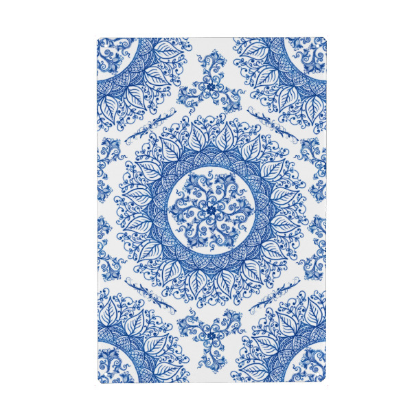 Metall Poster "Mandala Portuguese" artboxONE - Natur,Abstrakt - Mandala,Vector,Yoga,Boho,Fancy,Arabic,Abstract,Nature,Tribal,Portugal,Portuguese