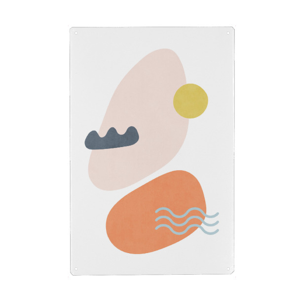 Metall Poster "Minimale Outdoor-Formen" artboxONE - Natur,Abstrakt,Geometrie