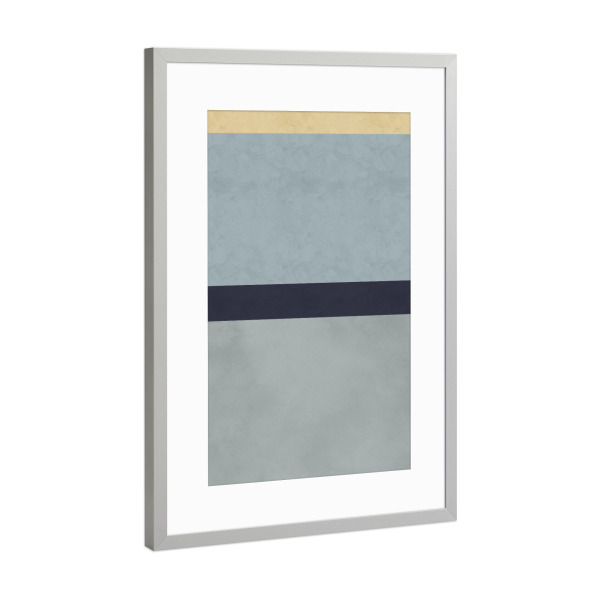 Poster mit Rahmen Silber "Square Lines" artboxONE - Abstrakt,Geometrie