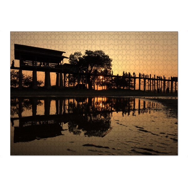 Puzzle Ravensburger "Die U-Bein Brücke" artboxONE - Architektur,Reise / Asien