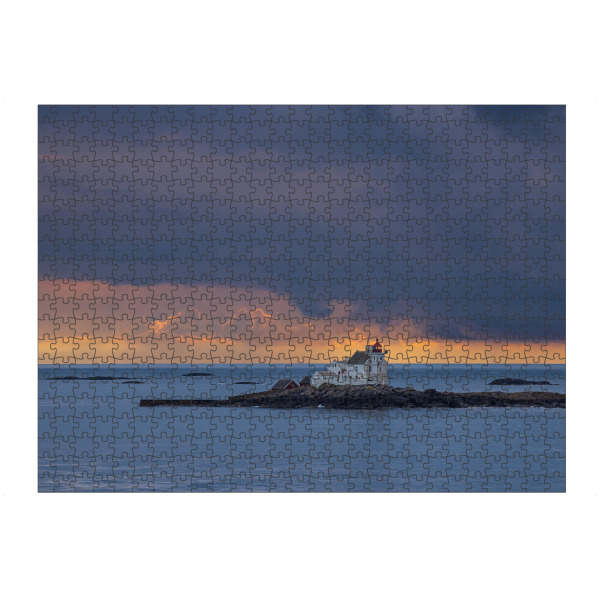 Puzzle Ravensburger "Grønningen Fyr Leuchtturm" artboxONE - Natur,Reise,Architektur,Reise / Strand und Meer,Reise / Länder