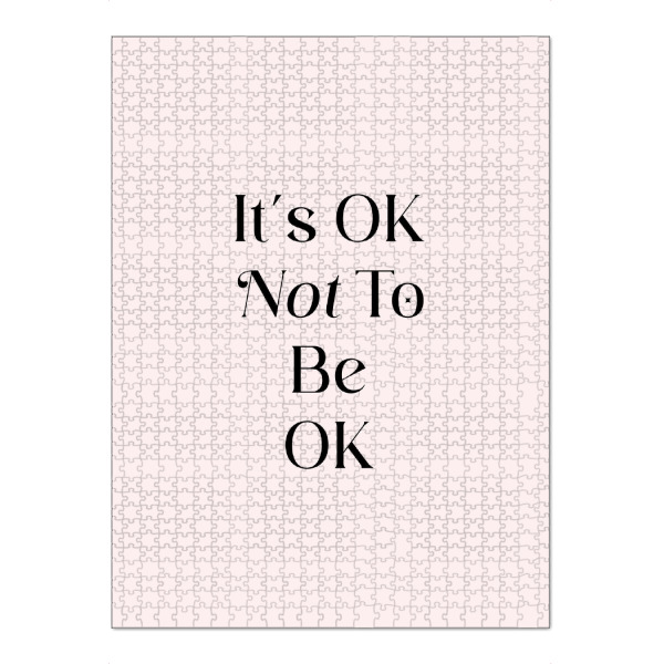 Puzzle Ravensburger "It's OK Not To Be OK" artboxONE - Typografie