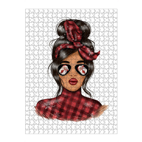 artboxONE Puzzle "Santa Baby | Christmas Woman" artboxONE - Fashion,Weihnachten,Lustig