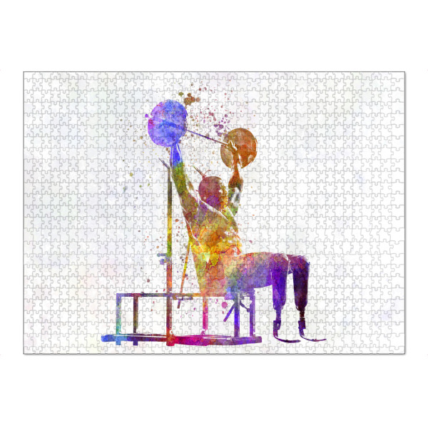 Puzzle Ravensburger "Paralympic athlete bodybuilding" artboxONE - Abstrakt,Sport