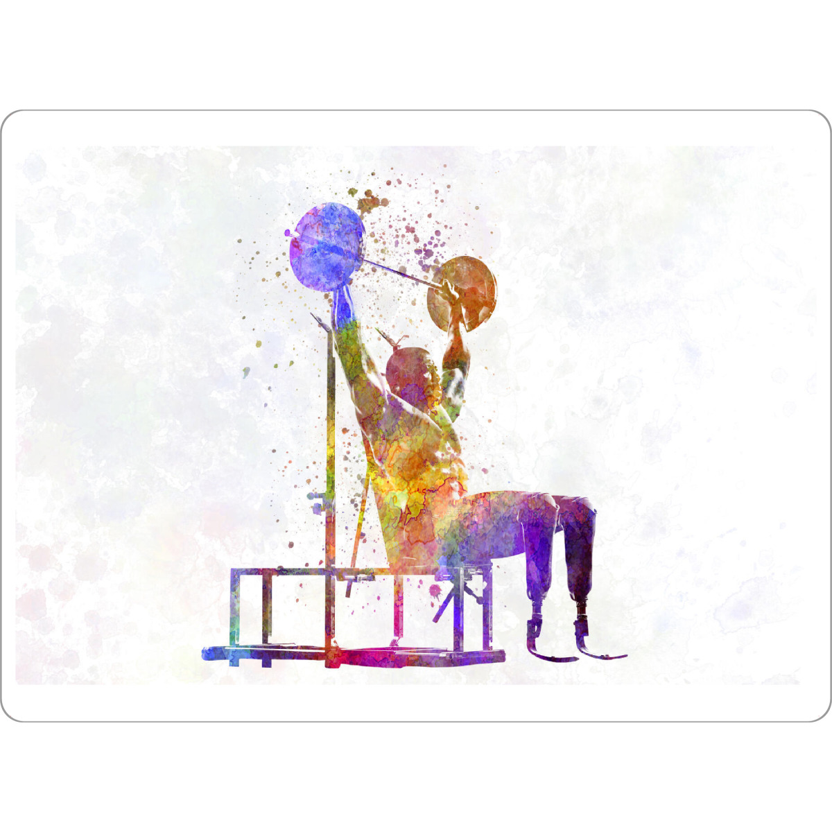 Tischset "Paralympic athlete bodybuilding" artboxONE - Abstrakt,Sport