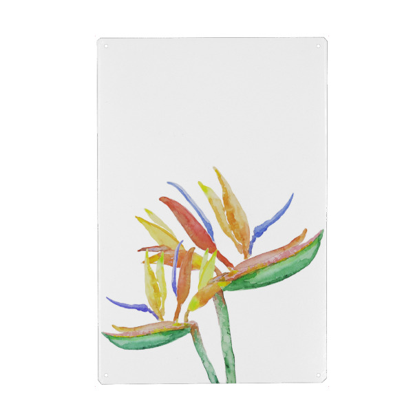 Holzbild "Strelitzia Blossoms" artboxONE - Natur,Floral