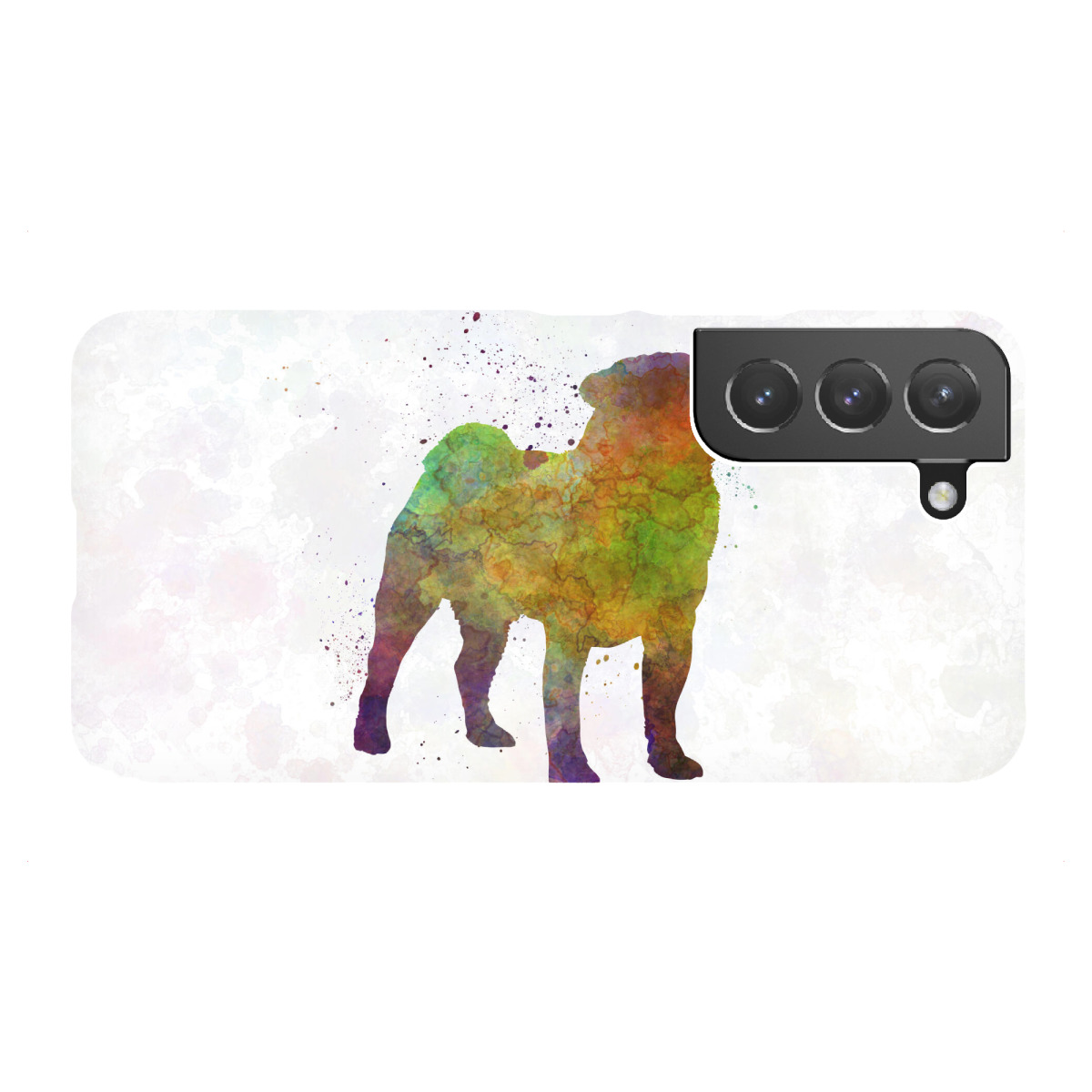 Samsung Galaxy "Pug in watercolor" Premium-Case Handyhülle artboxONE
