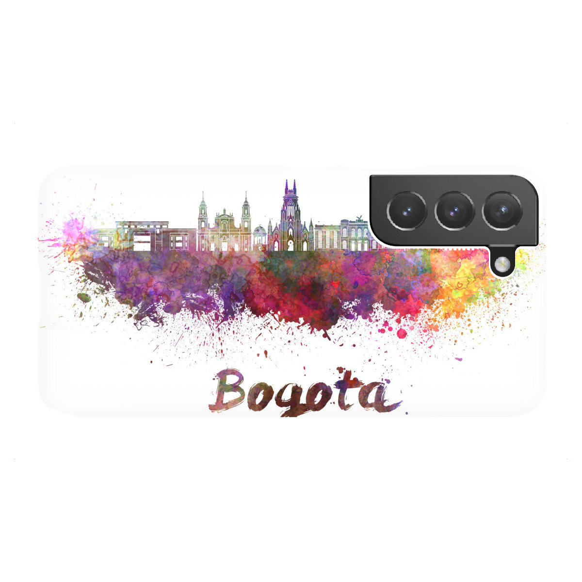 Samsung Galaxy "Bogota skyline in watercolor-b" Premium-Case Handyhülle artboxONE