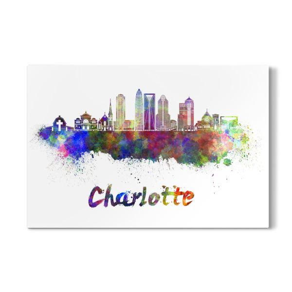 Galerie-Print "CHARLOTTE v2 skyline in watercolor" 30x20 cm artboxONE