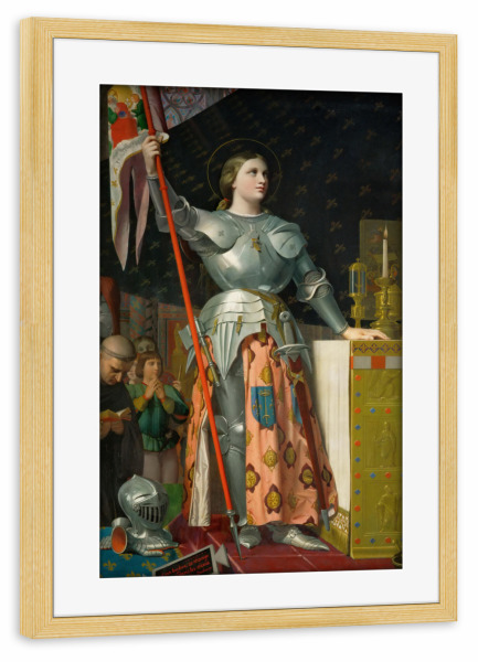 Poster mit Rahmen kiefer "Johanna von Orléans - Kathedrale" artboxONE - Menschen