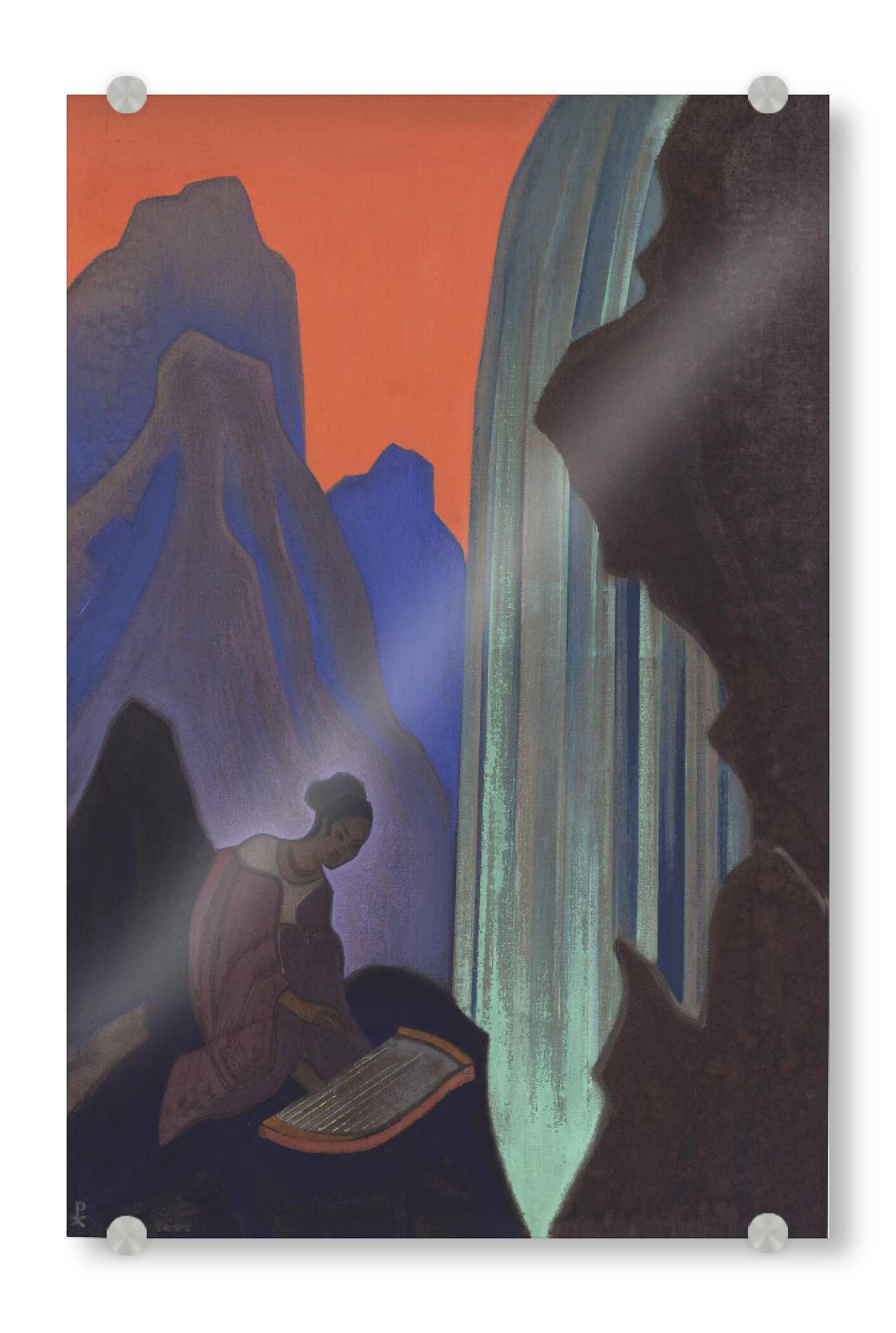 Acrylglasbild "N. Roerich - Lied des Wasserfalls" artboxONE - Natur,Reise