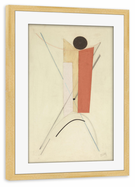 Poster mit Rahmen kiefer "El Lissitzky Proun 43 - Abstract" artboxONE - Abstrakt,Geometrie